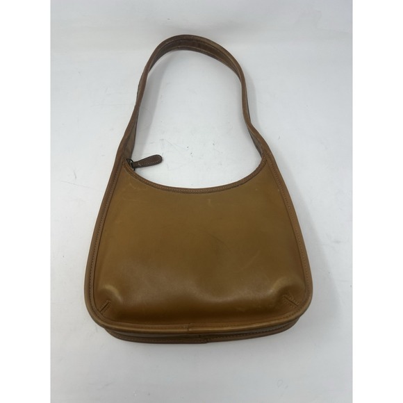 Vintage COACH Ergo 9020 Mini Shoulder Toffee Leather Bag Brown - Picture 1 of 13